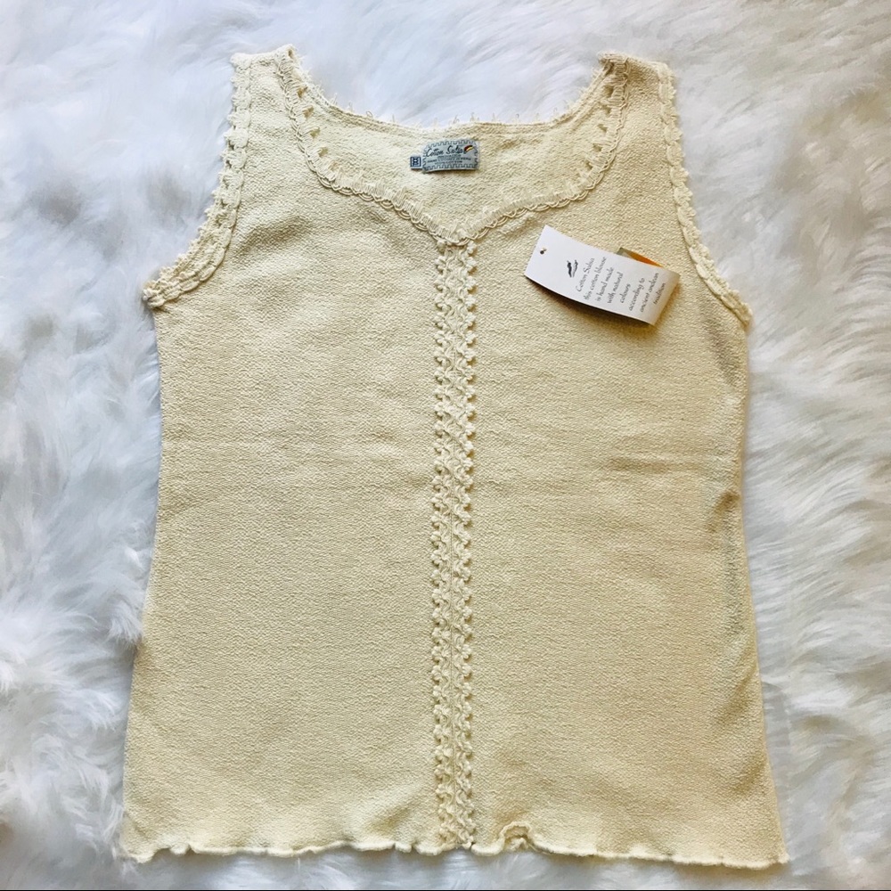 Cotton Salsa Hand Loomed In Puru Cotton Tank